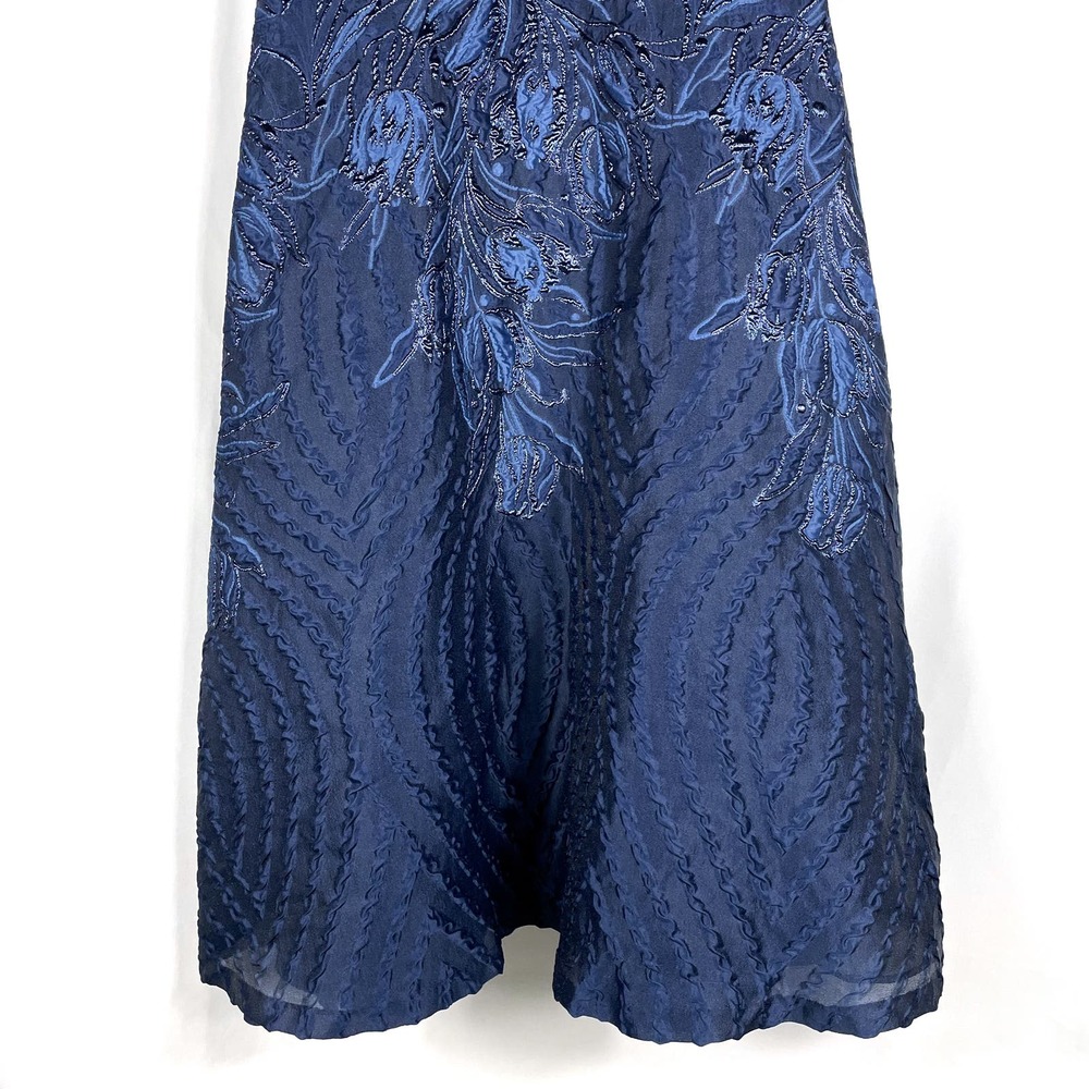 SOLD-Teri Jon Jacquard Off Shoulder Gown - Picture 5 of 11